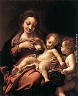 Virgin and Child with an Angel (Madonna del Latte) by Correggio